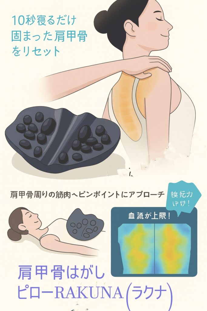 肩甲骨はがしピローRAKUNA(ラクナ)