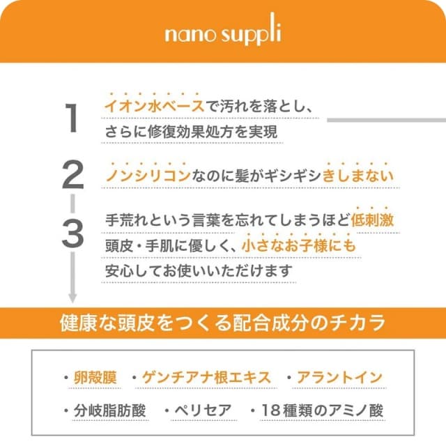 ナノサプリ クレンジングシャンプー