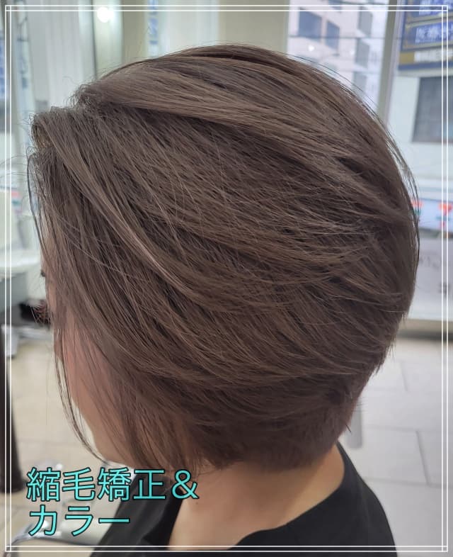 縮毛矯正クセストパー＆CTFカラー