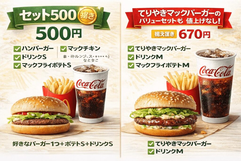 マック値上げ
