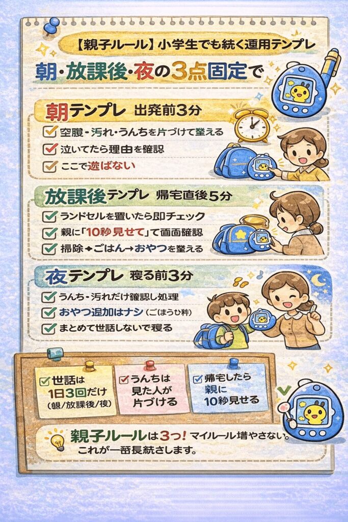 たまごっちの成長がズレ