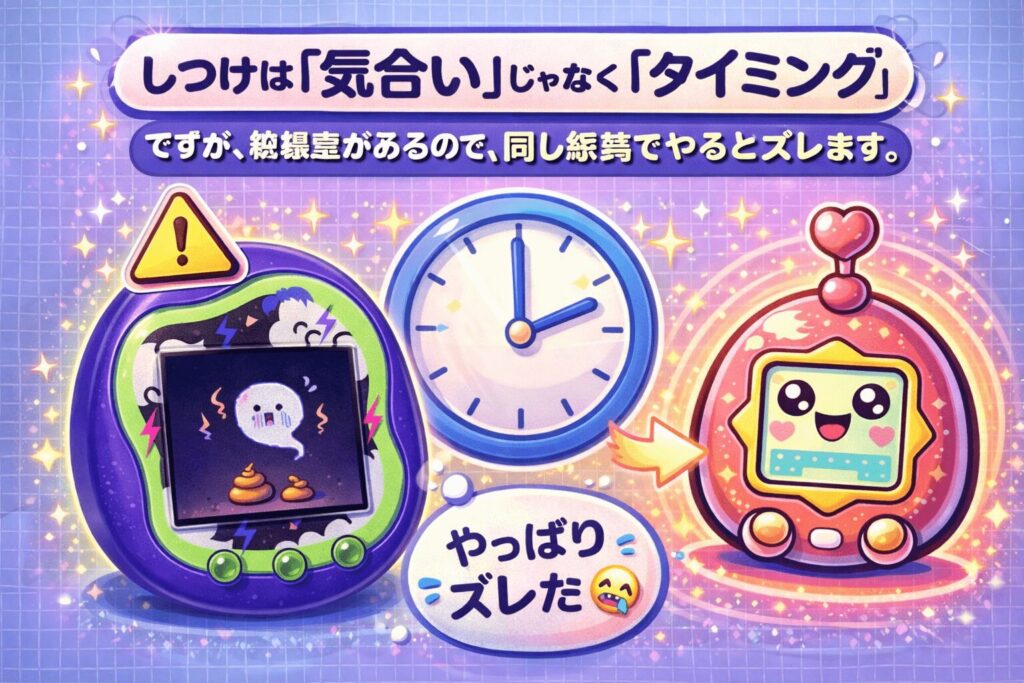 たまごっち しつけ方