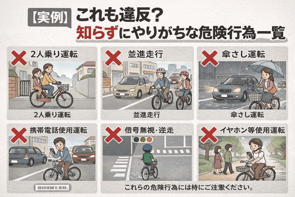 自転車の青切符4月開始で罰金地獄